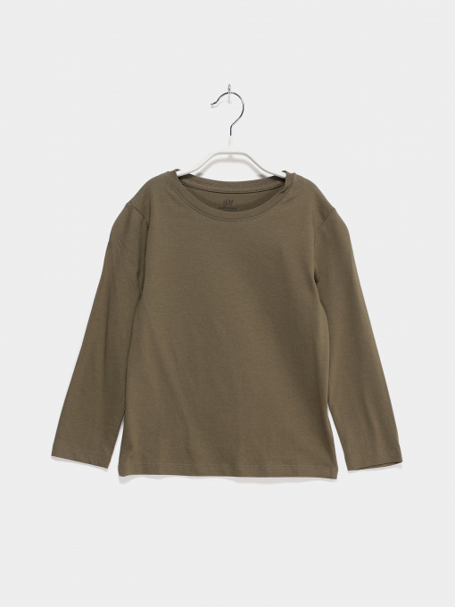 Лонгслив H&M модель 0566320_хакі Фото