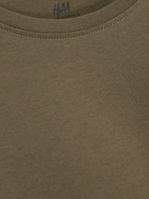 Лонгслив H&M модель 0566320_хакі Фото