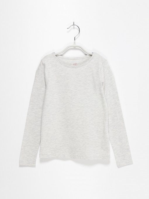 Лонгслів H&M модель 0575156_с.сірий Фото