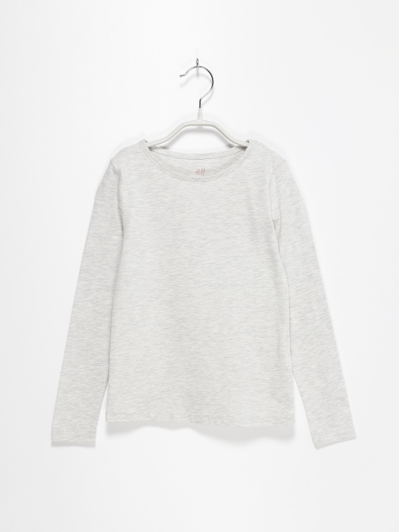 Лонгслів H&M модель 0575156_с.сірий Фото