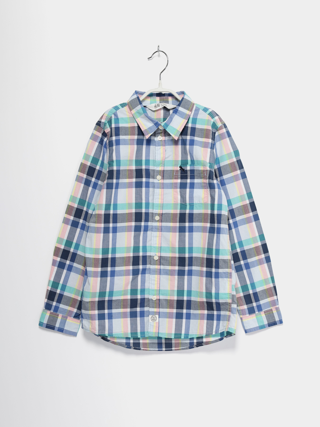 Сорочка повсякденна H&M модель 0578597_комб. Фото