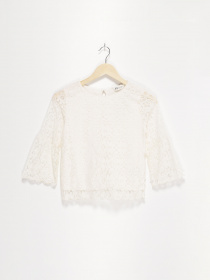 Блуза H&M модель 0597384_білий Фото