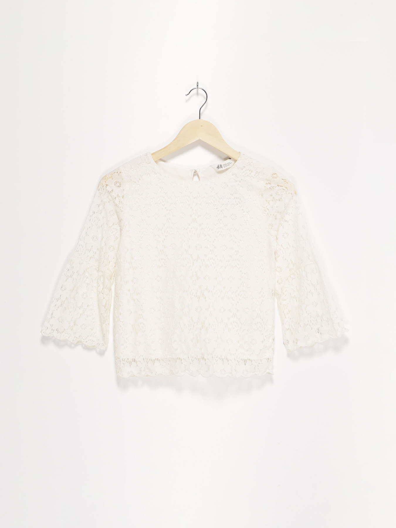 Блуза H&M модель 0597384_білий Фото