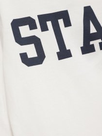 Лонгслив H&M модель 0616023_білий з т.синім Фото