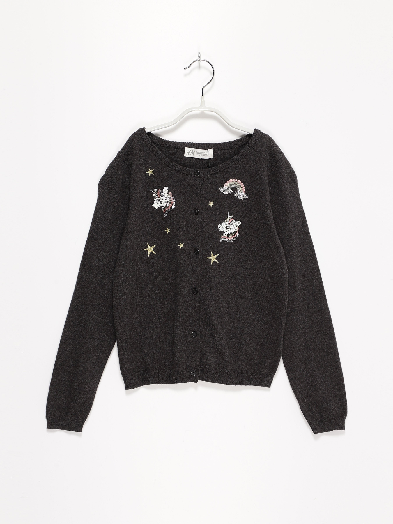 Кардиган H&M модель 0618386_т.сірий Фото