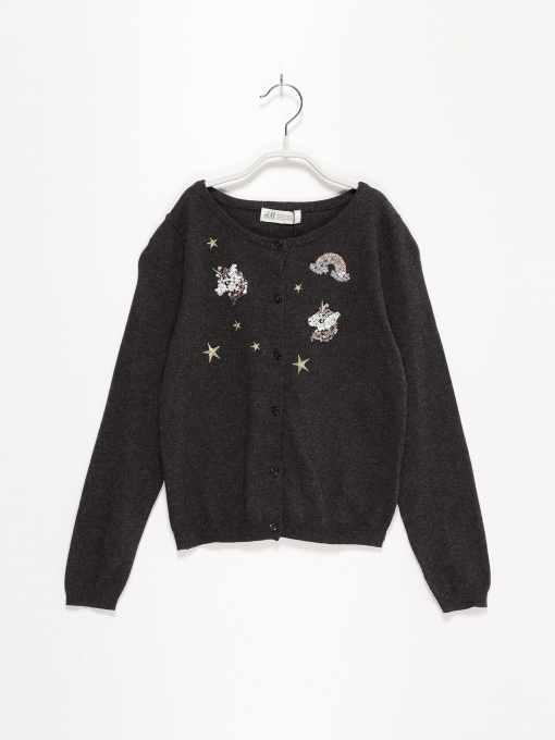 Кардиган H&M модель 0618386_т.сірий Фото