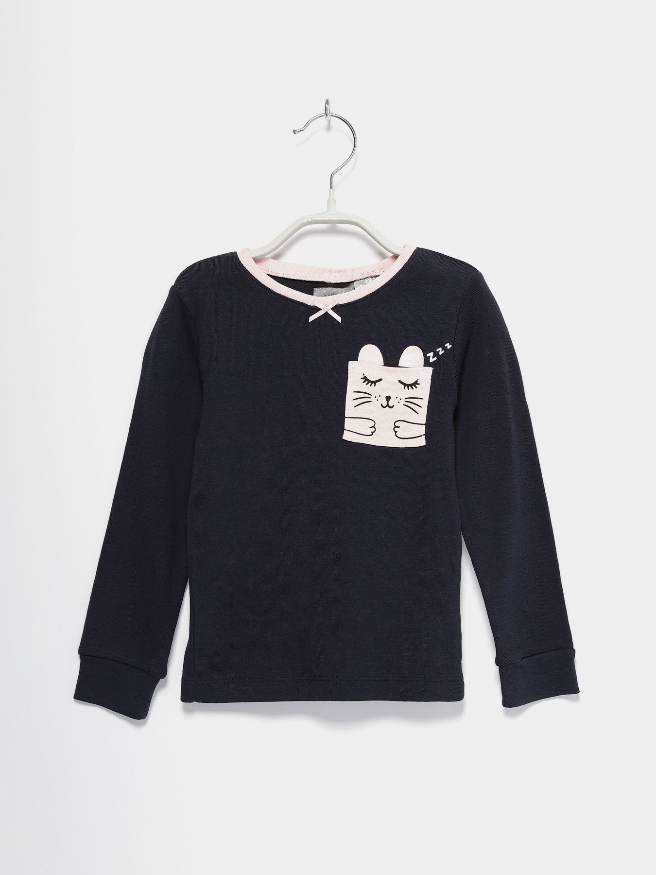 Лонгслив H&M модель 06237658_т.синій комб. Фото