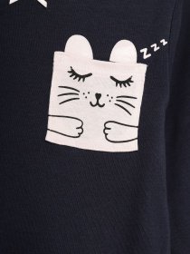 Лонгслив H&M модель 06237658_т.синій комб. Фото