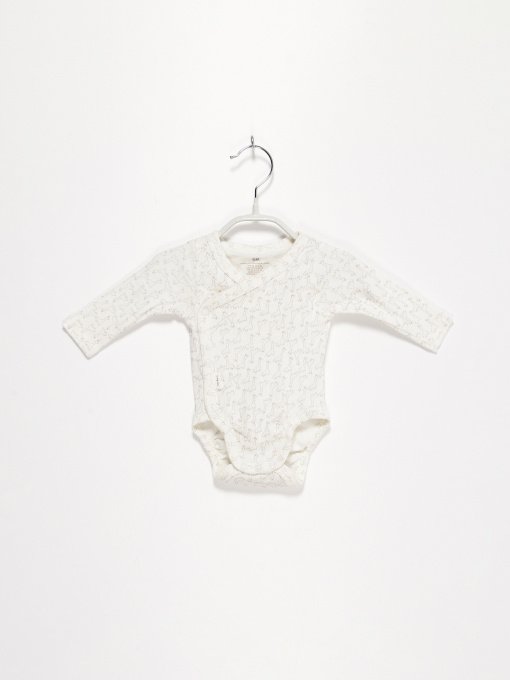 Боді для немовлят H&M модель 0624443_білий комб. Фото