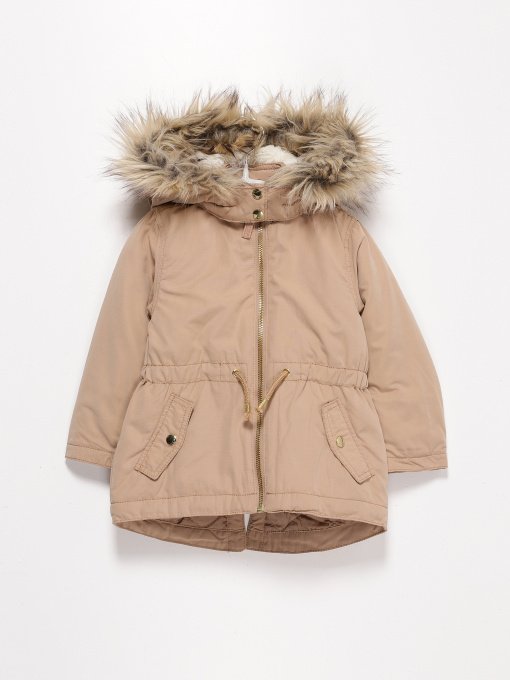 Парка H&M модель 0627759_бежевий Фото