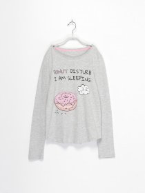 Лонгслів H&M модель 0631717_сірий комб. Фото