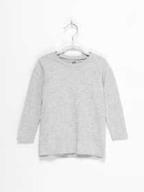 Лонгслив H&M модель 0635895_сірий Фото