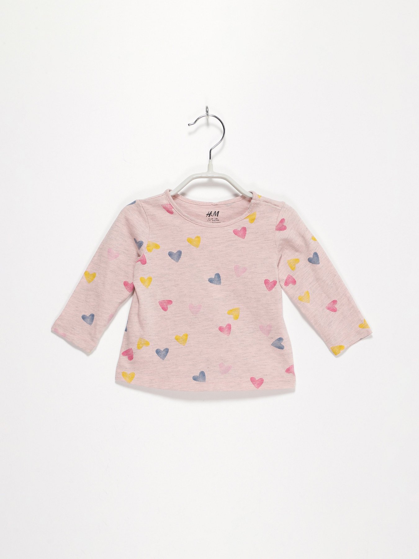 Лонгслив H&M модель 0649010_рожевий комб. Лонгслив H&M модель 0649010_рожевий комб. Фото