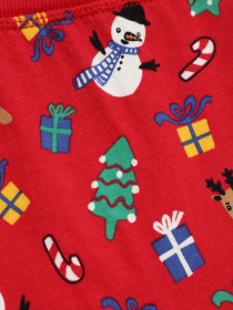 Брюки повседневные H&M модель 0652862_червоний комб. Фото