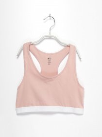 Топ H&M модель 0655833_бежевий з білим Фото