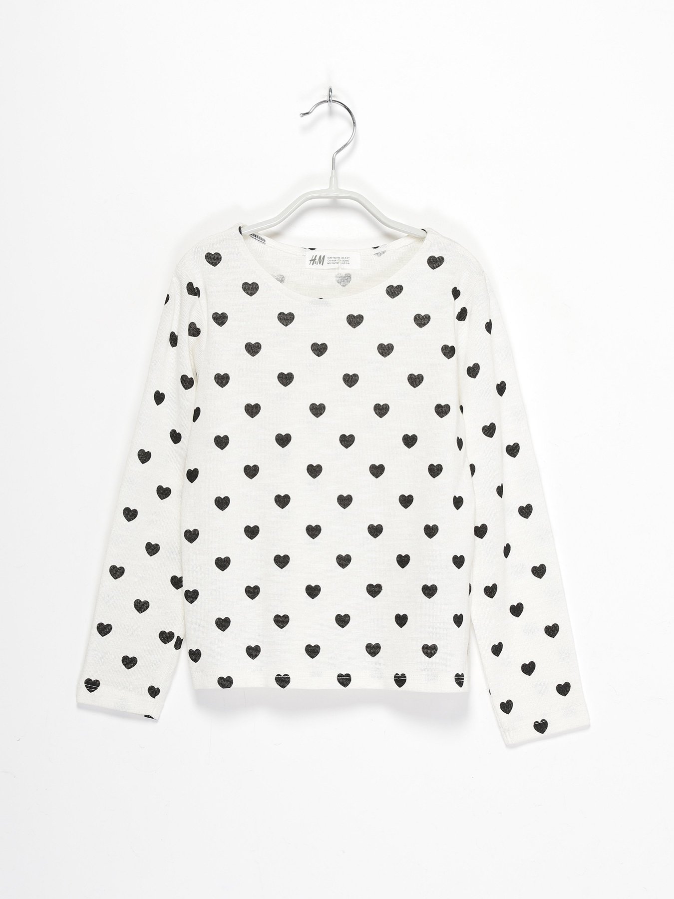 Джемпер H&M модель 0663283_білий з чорним Фото