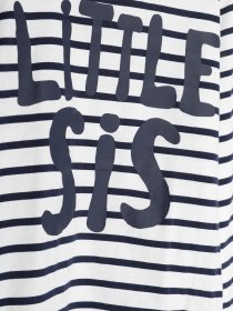 Лонгслив H&M модель 0682854_білий з т.синім Фото