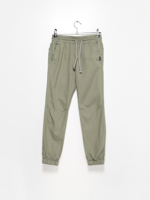 Брюки повседневные H&M модель 0869825_оливковий Фото