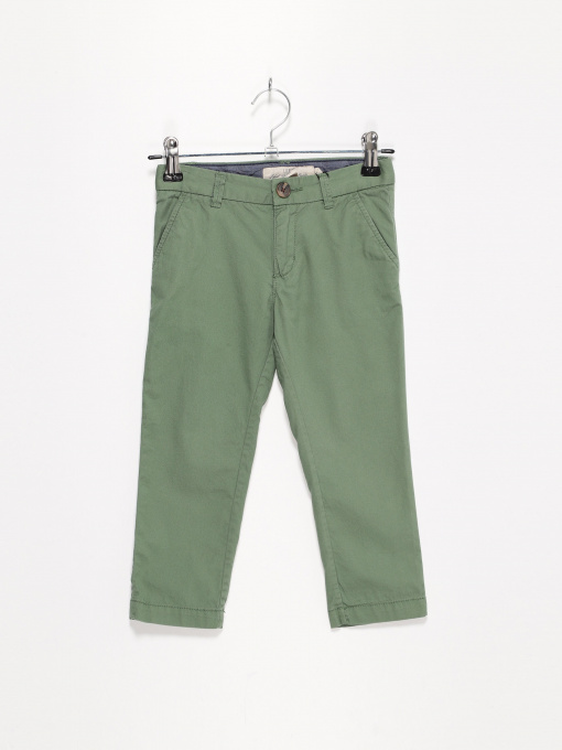 Брюки повседневные H&M модель 0692842_зелений Фото