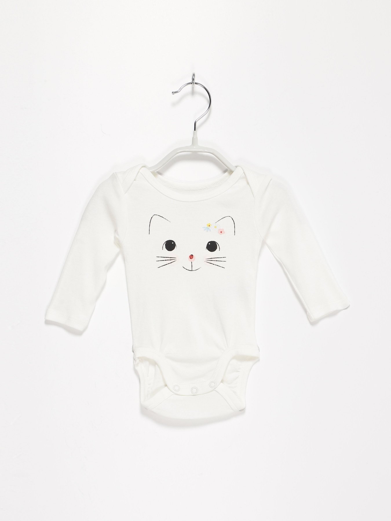 Боди для младенцев H&M модель 0694297_білий комб. Фото