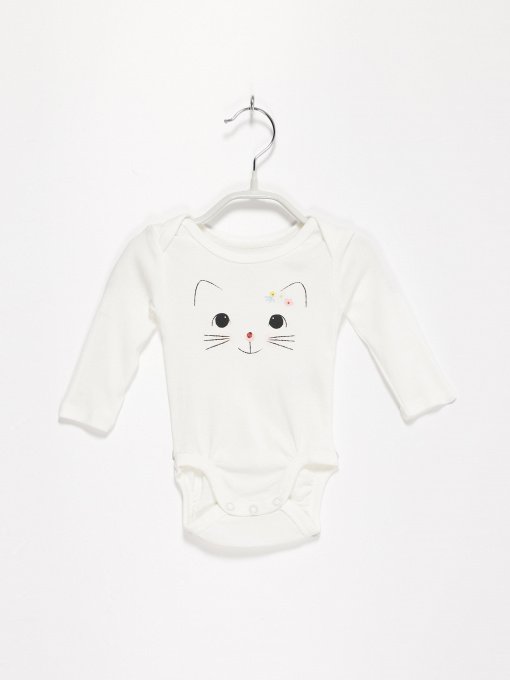 Боди для младенцев H&M модель 0694297_білий комб. Фото