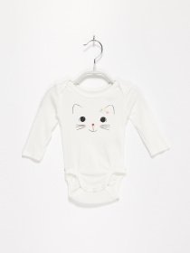 Боді для немовлят H&M модель 0694297_білий комб. Фото