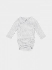 Боді для немовлят H&M модель 0694298_сірий з білим Фото