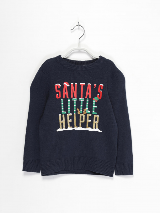 Джемпер H&M модель 0696991_т.синій комб. Фото