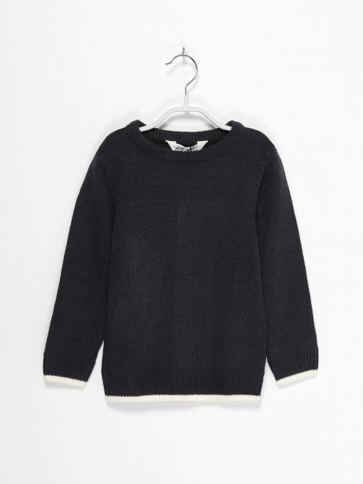 Джемпер H&M модель 0696996_т.синій з білим Фото