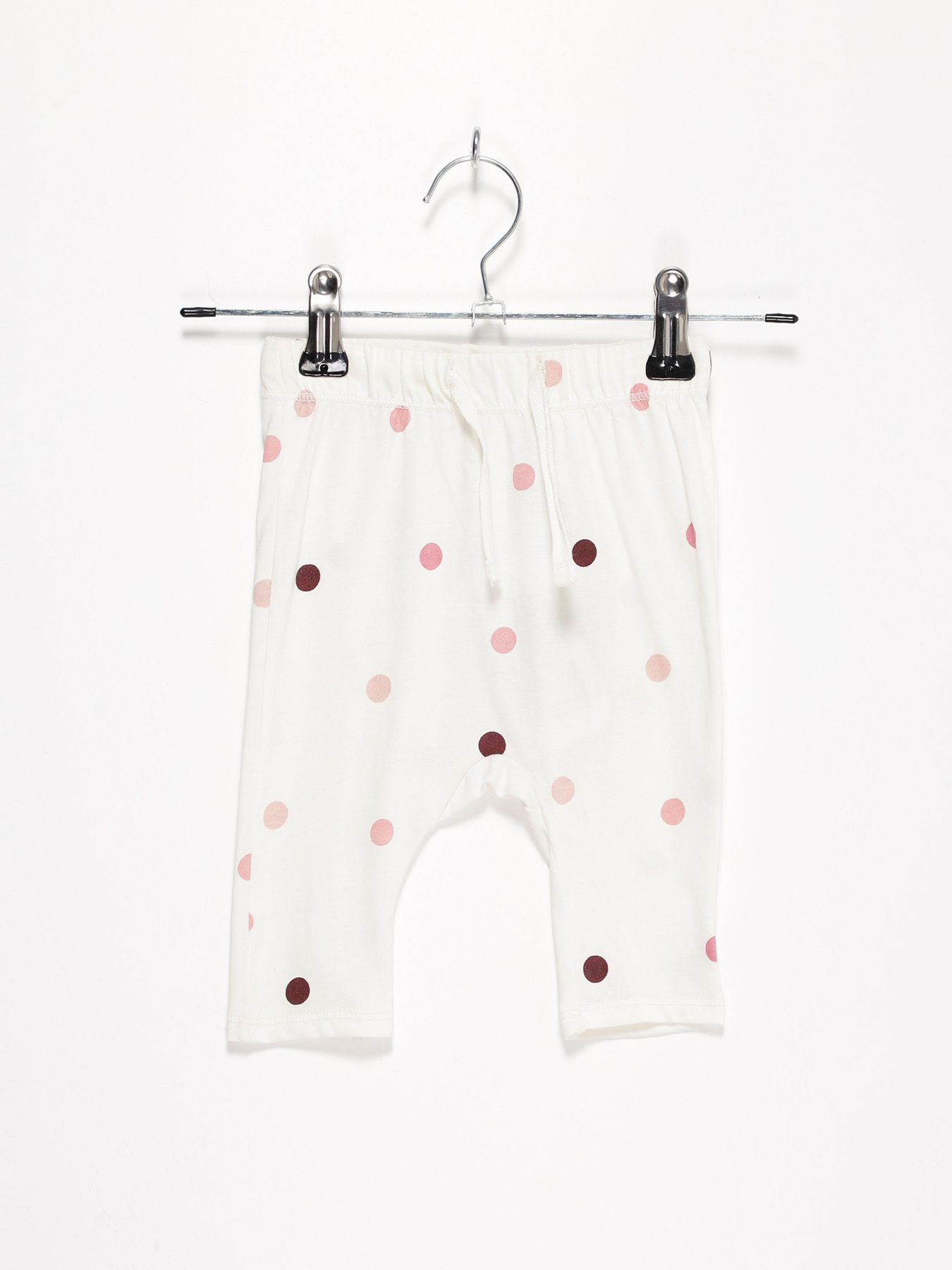 Брюки повседневные H&M модель 0706073_білий комб. Фото