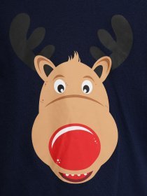 Лонгслів H&M модель 07304540_т.синій комб. Фото