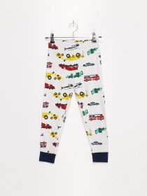 Брюки повседневные H&M модель 0732603_білий комб. Фото