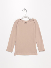 Лонгслив H&M модель 0734027_бежевий Лонгслив H&M модель 0734027_бежевий Фото