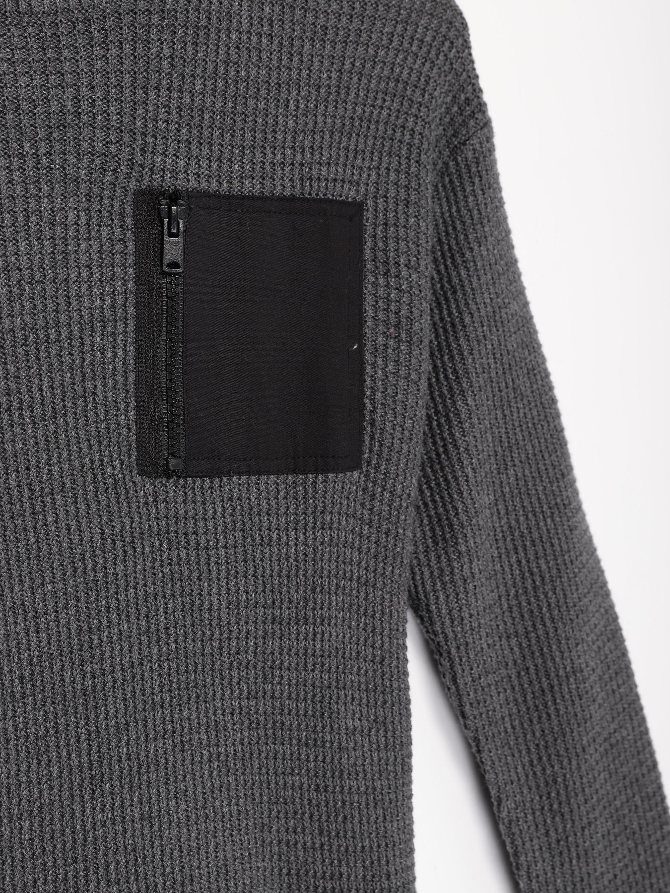 Джемпер H&M модель 0743681_т.сірий з чорним Фото