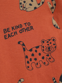 Лонгслив H&M модель 0743907_помаранчевий комб. Фото