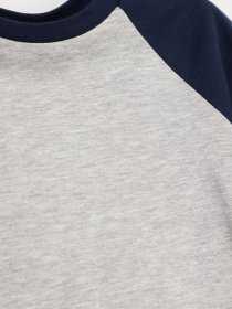 Лонгслів H&M модель 0743907_сірий з т.синім Фото