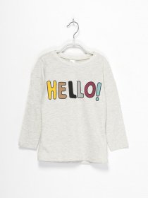 Лонгслив H&M модель 0743907_сірий комб. Фото