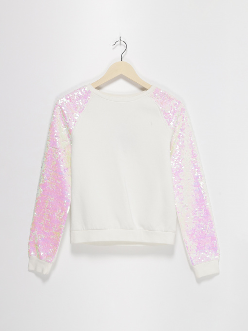 Світшот H&M модель 0744119_білий комб. Фото