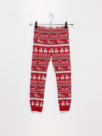 Повседневные штаны H&M модель 07443552_червоний комб. Повседневные штаны H&M модель 07443552_червоний комб. Фото