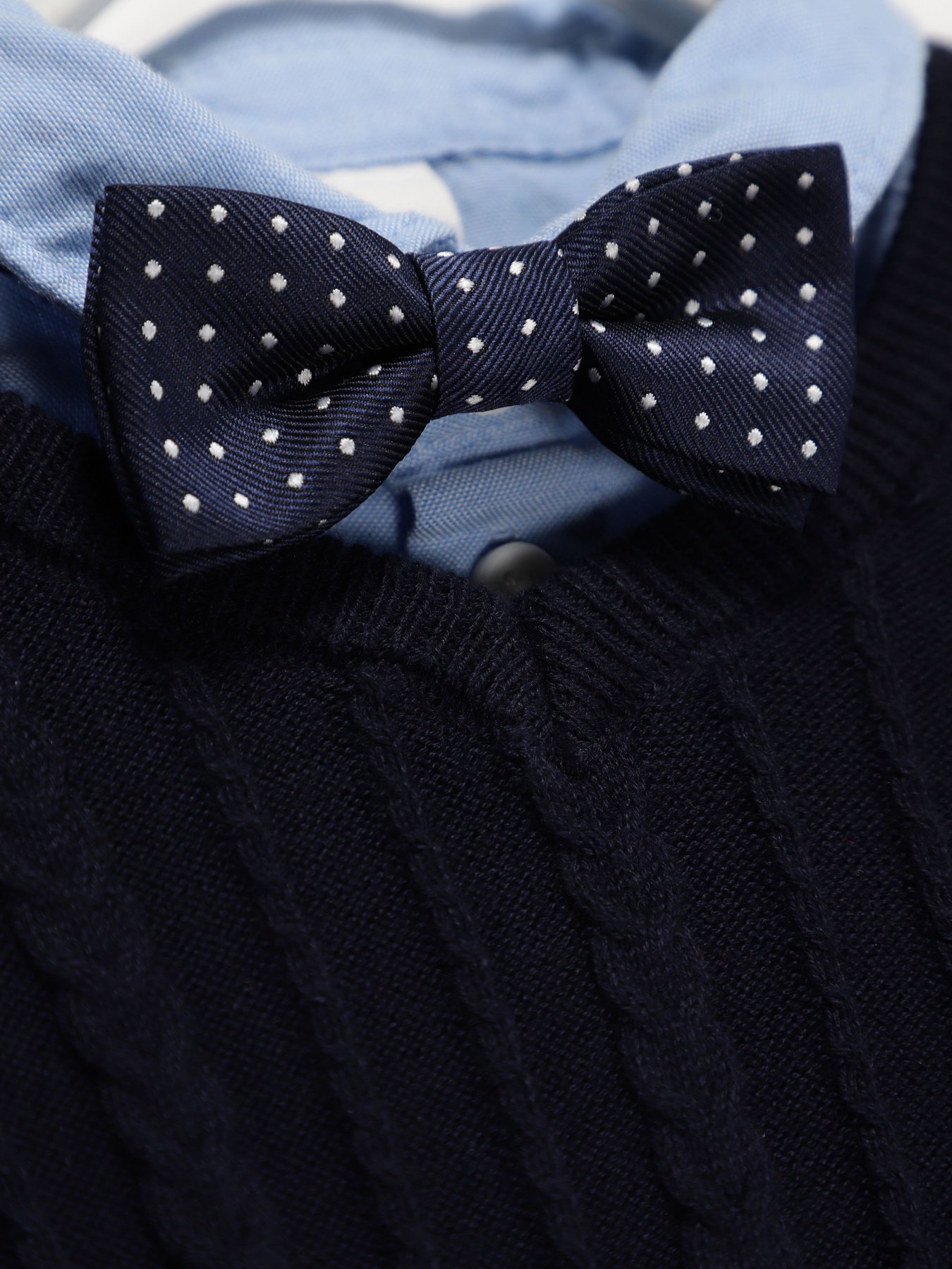 Деловой костюм H&M модель 0746313_синій з т.синім Фото