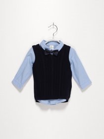 Деловой костюм H&M модель 0746313_синій з т.синім Фото