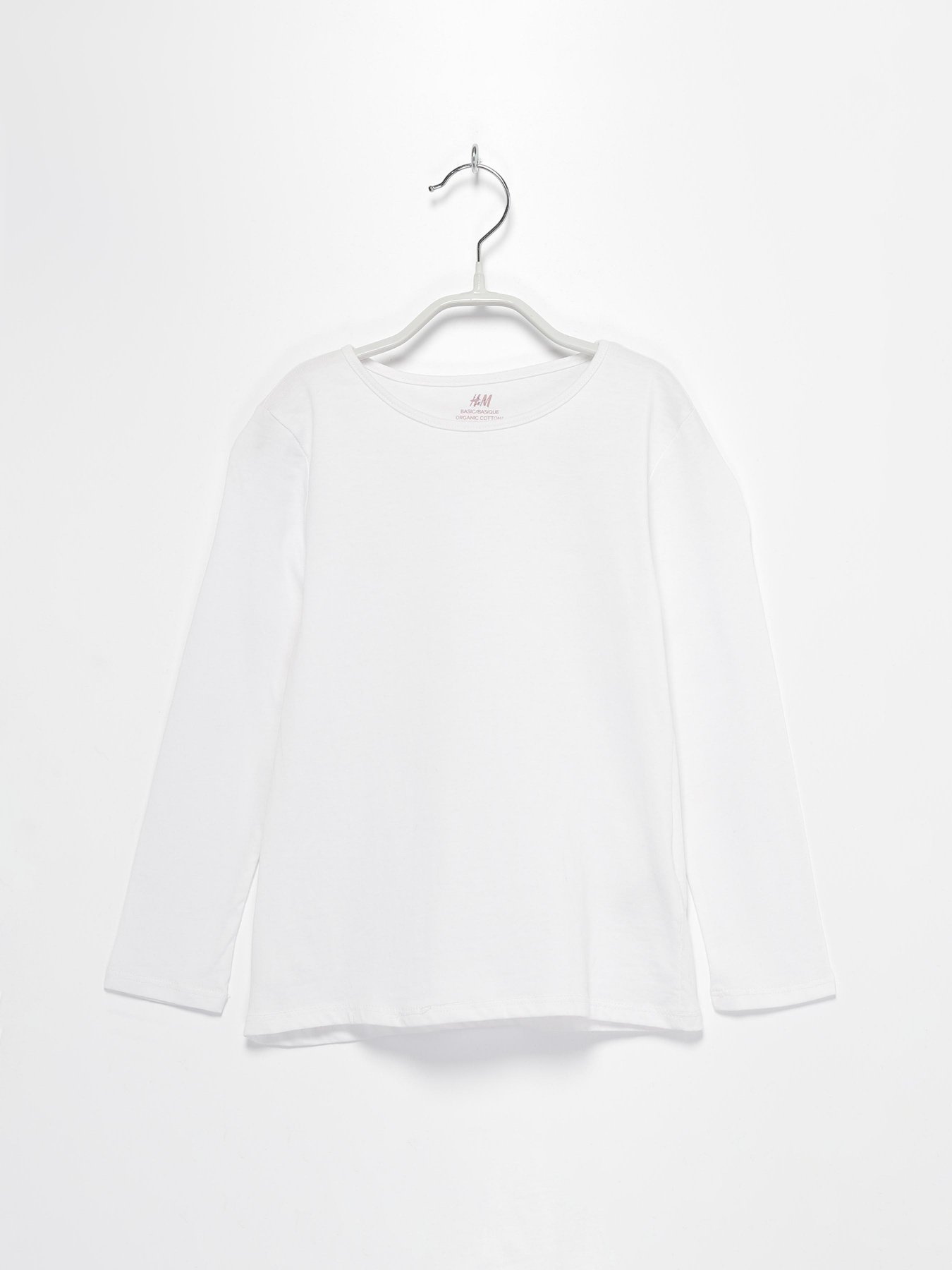 Лонгслив H&M модель 0753094_білий Фото