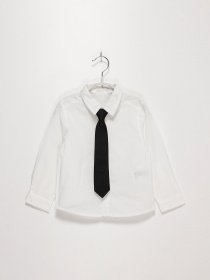 Рубашка H&M модель 07556860_білий з чорним Фото