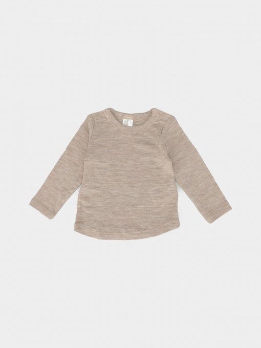 Лонгслив H&M модель 0755703_бежевий Фото