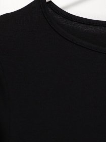 Лонгслив H&M модель 0760143_чорний Фото