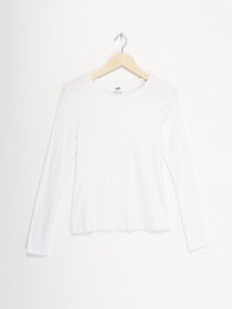 Лонгслив H&M модель 07601431_білий Фото