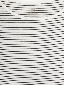 Лонгслив H&M модель 07601431_білий з чорним Фото