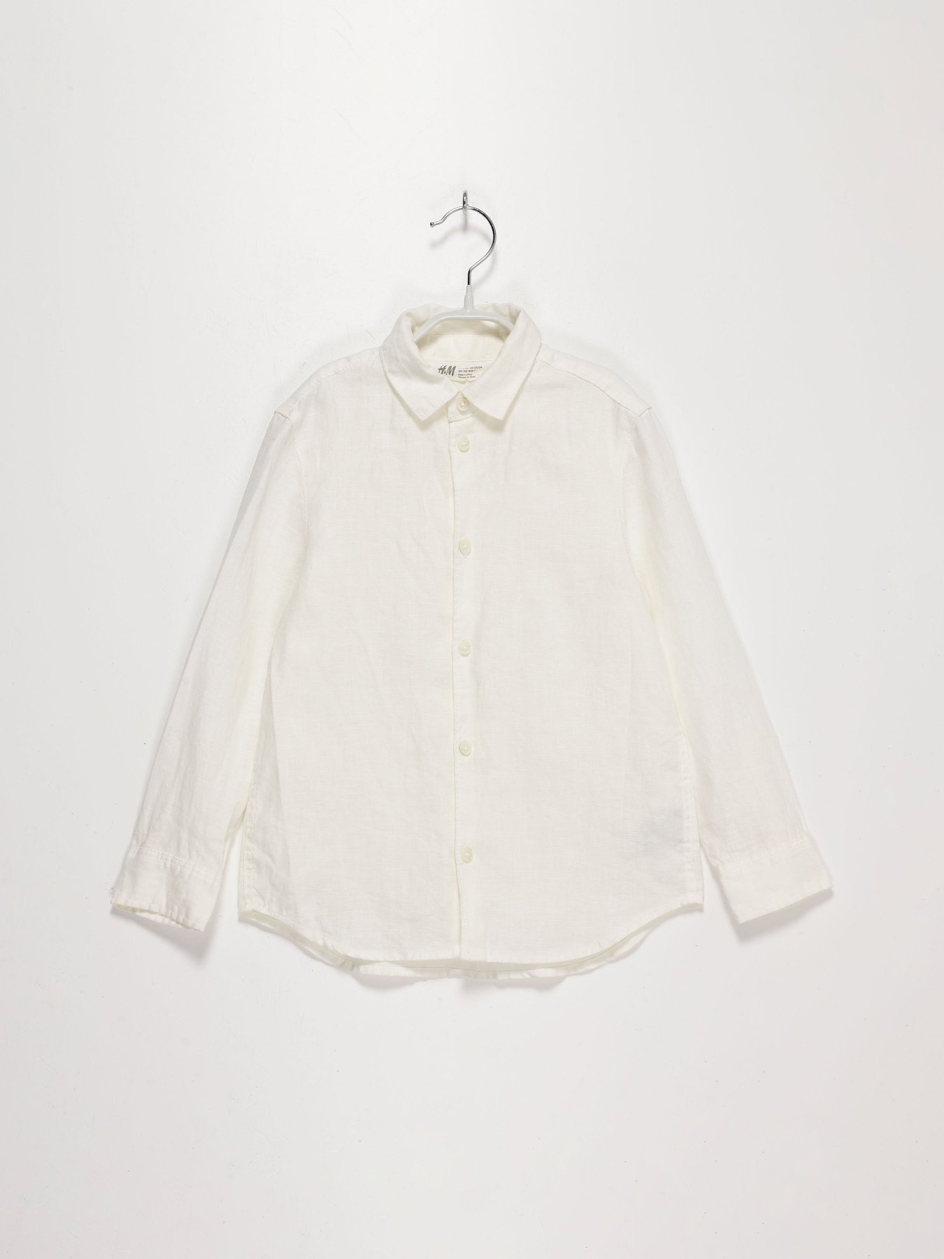 Рубашка повседневная H&M модель 0761372_білий Фото