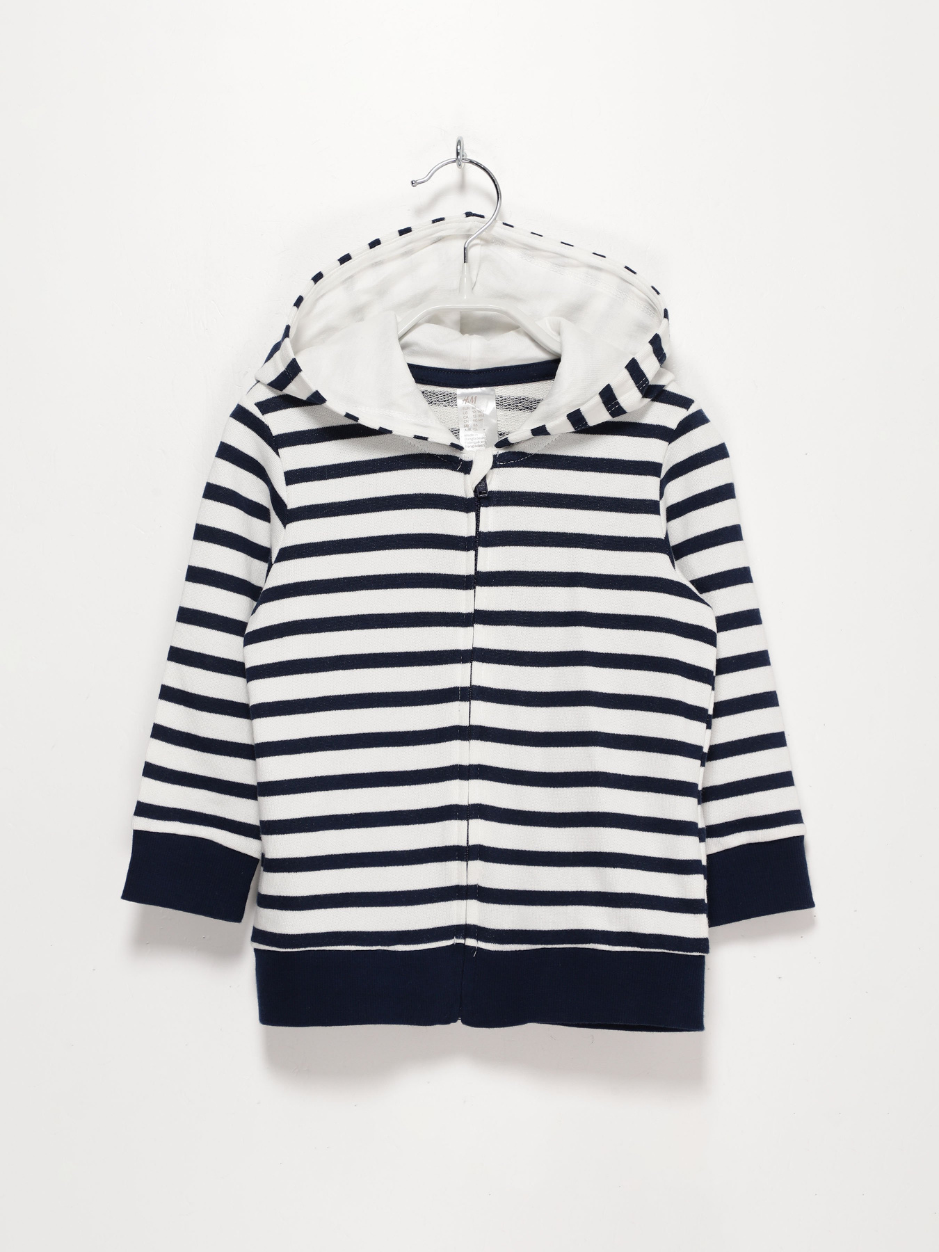 Кофта спортивная H&M модель 0767203_білий з т.синім Фото