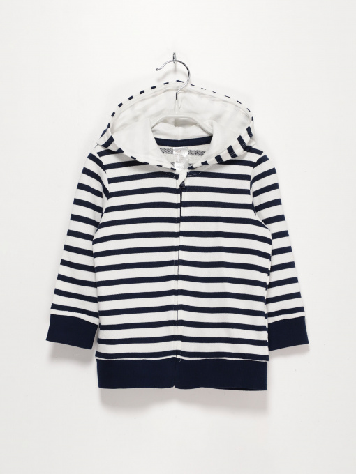 Спортивная кофта H&M модель 0767203_білий з т.синім Фото